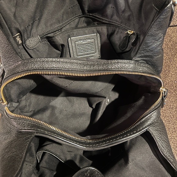 Coach Black Pebble Shoulder Bag - Picture 9 of 12